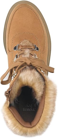 SUN STONE Womens Orlenaa Lace-Up Winter & Snow Boots 7.5