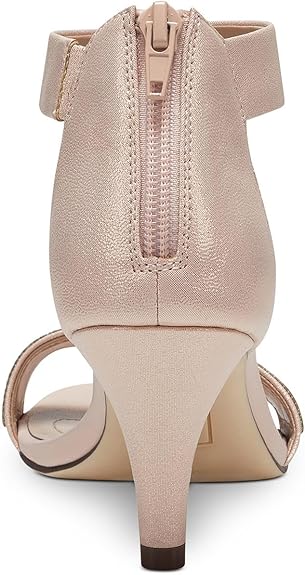 Style & Co. Womens Phillys Shimmer Evening Heels Pink 10 Medium (B,M)