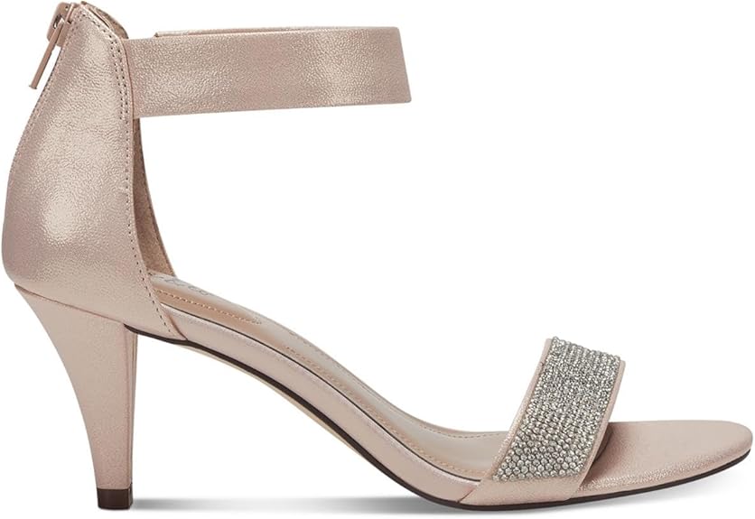 Style & Co. Womens Phillys Shimmer Evening Heels Pink 10 Medium (B,M)
