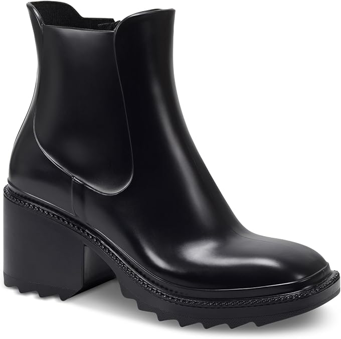 INC Womens Black Cushioned Eadin Round Toe Dress Boots Shoes 7 M